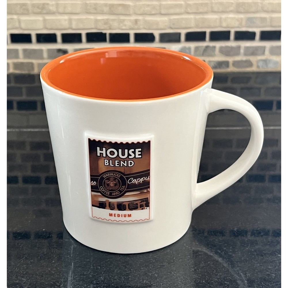 STARBUCKS‎ Latin America Coffee Mug Cup - House Blend Medium 3D Stamp - 2006